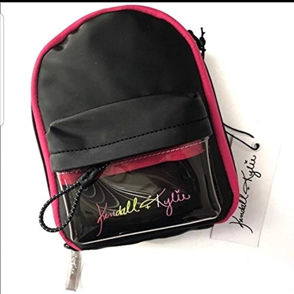 NWT Kendall + Kylie Mini Vanity That Convert's to a Crossbody Bag| Black & Pink! - Picture 1 of 11